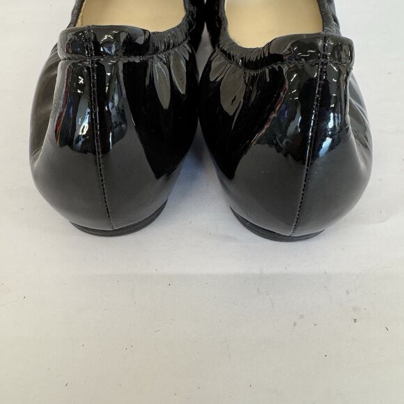 Vera Wang Lavender Black Patent Leather Ballet Flat Shoes‎ Women 6.5 M Classic - Picture 7 of 12